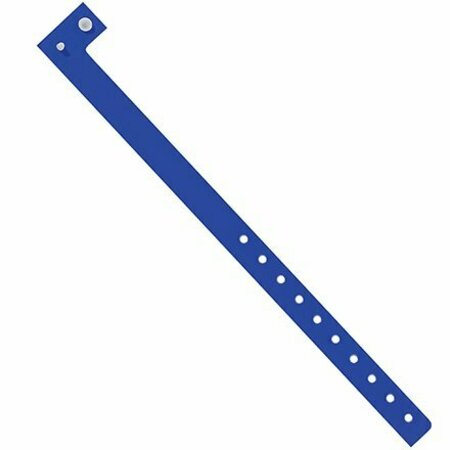 BSC PREFERRED 3/4'' x 10'' Navy Plastic Wristbands, 500PK WR121NY